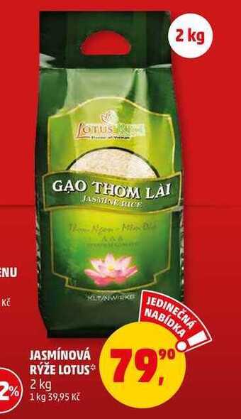 Penny Market Jasmínová rýže lotus, 2 kg nabídka