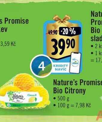 Albert Nature's promise bio citrony • 500 g nabídka