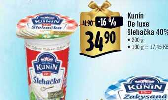 Albert Kunín de luxe šlehačka 40% • 200 g nabídka