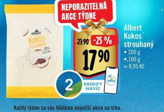 Albert Albert kokos strouhaný 200 g nabídka