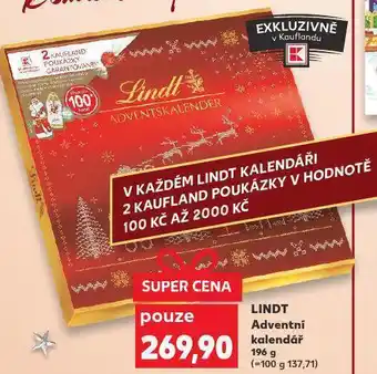Kaufland Lindt adventní kalendář nabídka