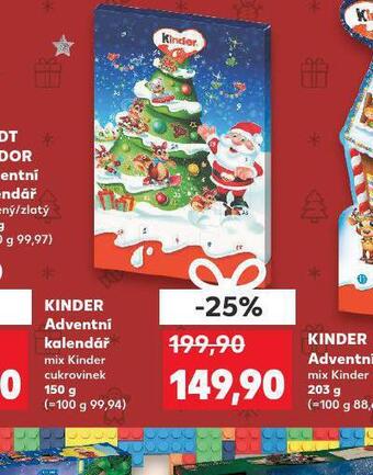 Kaufland Kinder adventní kalendář nabídka