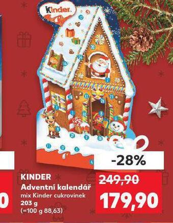 Kaufland Kinder adventní kalendář nabídka