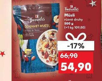Kaufland Müsli nabídka