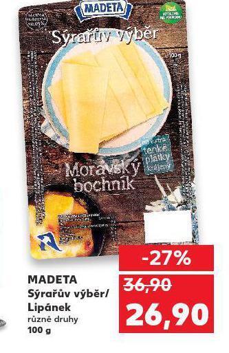Kaufland Madeta sýrařův výběr / lipánek nabídka