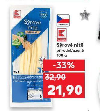 Kaufland Sýrové nitě nabídka