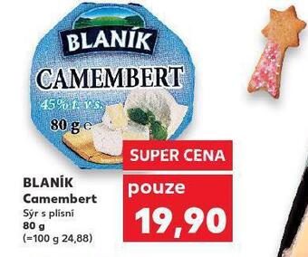 Kaufland Blaník camembert nabídka