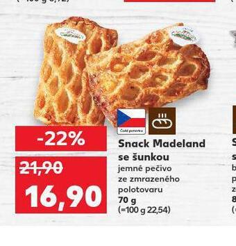 Kaufland Snack madeland se šunkou nabídka