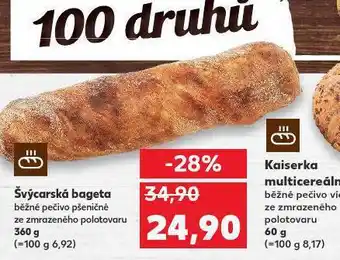 Kaufland Švýcarská bageta nabídka