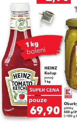 Kaufland Heinz kečup nabídka