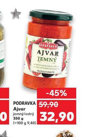 Kaufland Podravka ajvar nabídka