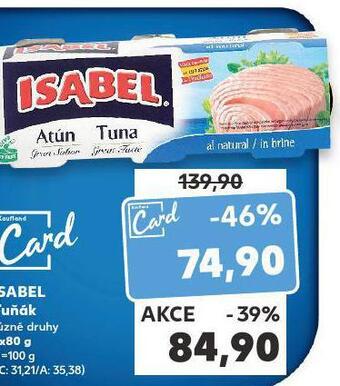 Kaufland Isabel tuňák nabídka