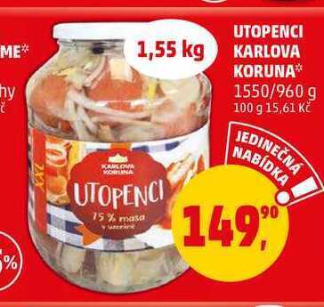 Penny Market Utopencig karlova koruna, 1550 g nabídka