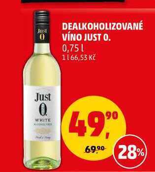Penny Market Dealkoholizované víno just o., 0,75 l nabídka