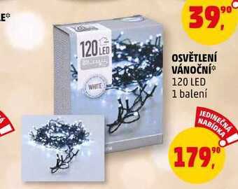 Penny Market Osvětlení vánoční 120 led, 1 balení nabídka
