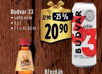 Albert Budvar 33 0,5 l nabídka