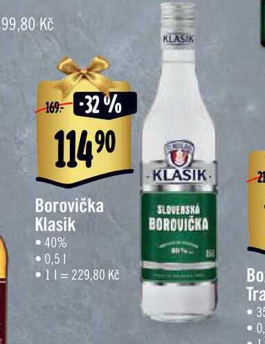 Albert Borovička klasik  0,5 l nabídka