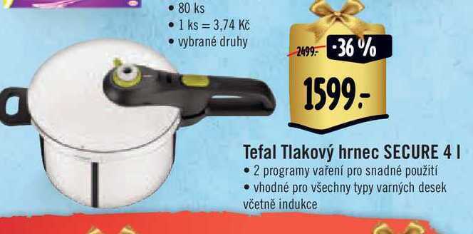 Albert Tefal tlakový hrnec secure 4  l nabídka