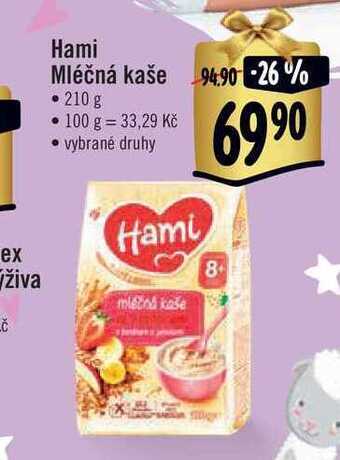 Albert Hami mléčná kaše 210 g nabídka