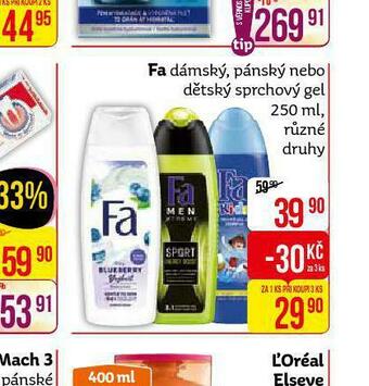 Teta Fa sprchový gel nabídka