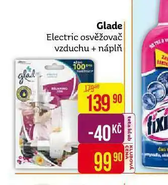 Teta Glade electric osvěžovač vzduch+náplň nabídka