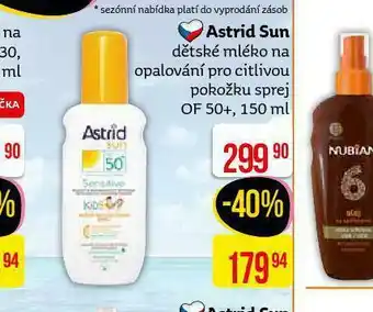 Teta Astrid sun dětské mléko na opalování nabídka