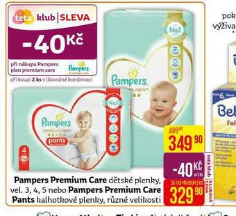 Teta Pampers dětské pleny nabídka