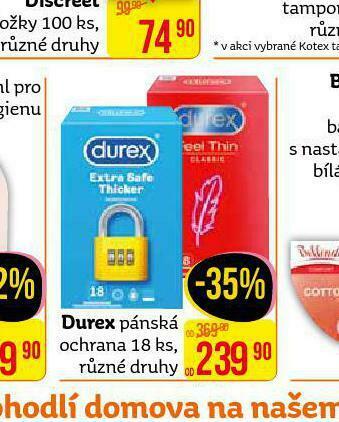 Teta Durex pánská ochrana nabídka
