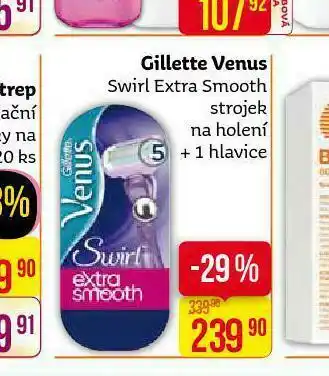 Teta Gillette venus swirl extra smooth strojek nabídka