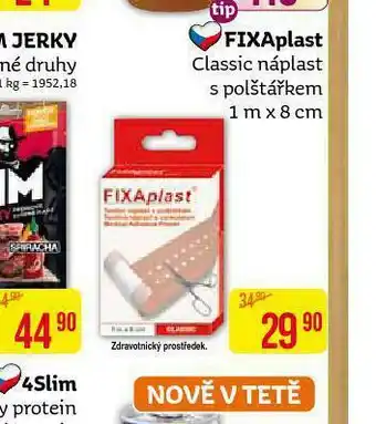 Teta Fixaplast classic náplast s polštářkem nabídka