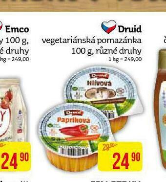 Teta Druid vegetariánská pomazánka nabídka