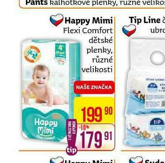 Teta Happy mimi dětské plenky nabídka