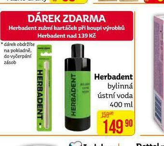Teta Herbadent bylinná ústní voda nabídka