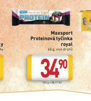 Billa Maysport proteinová tyčinka royal nabídka
