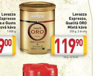 Billa Lavazza qualitá oro nabídka