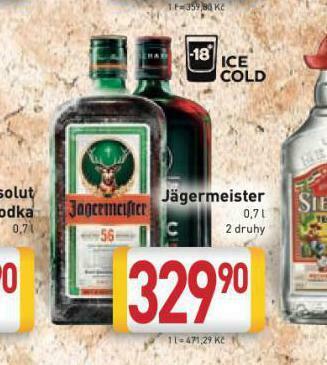Billa Jägermeister nabídka