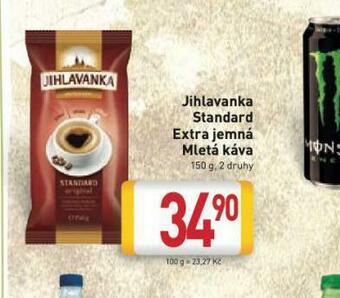 Jihlavanka standard extra jemná mletá káva