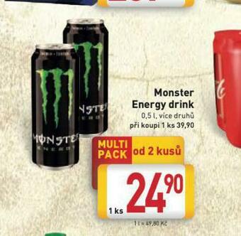 Billa Monster energy drink nabídka