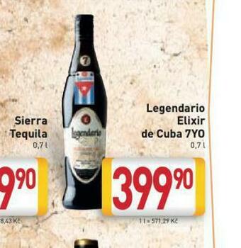 Billa Legendario elixir de cuba 7yo nabídka