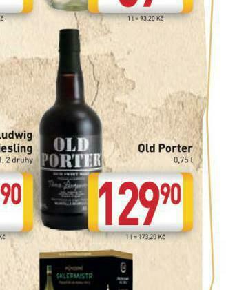Billa Old porter nabídka