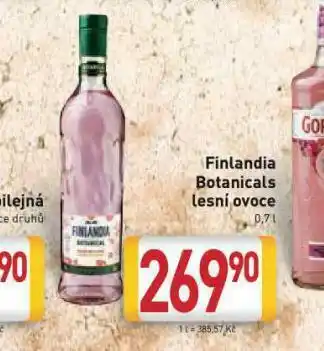 Billa Finlandia botanicals lesní ovoce nabídka