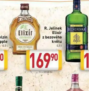 Billa R. jelínek elixír z bezového květu nabídka