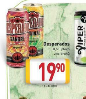Billa Desperados nabídka