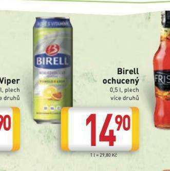Billa Birell ochucený nabídka