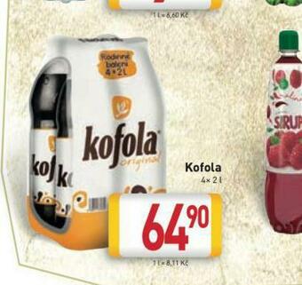 Billa Kofola 4pack nabídka