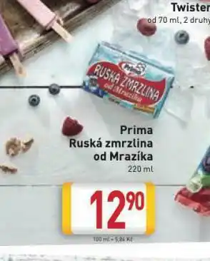 Billa Prima ruská zmrzlina od mrazíka nabídka