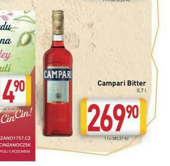 Billa Campari bitter nabídka