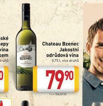 Billa Chateau bzenec jakostní odrůdová vína nabídka