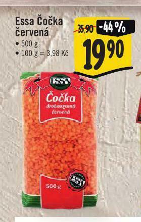 Jip Essa čočka červená nabídka
