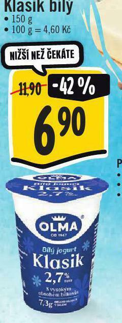 Jip Klasik jogurt nabídka